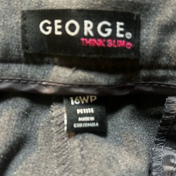 George Womens Size 16WP Solid Dress Pants - Picture 2 of 2